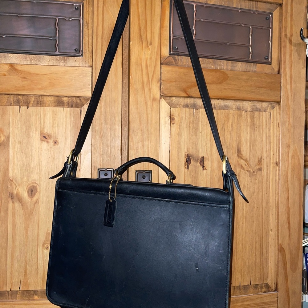 Thick Leather COACH LapTop Bag. - Picture 2 of 3